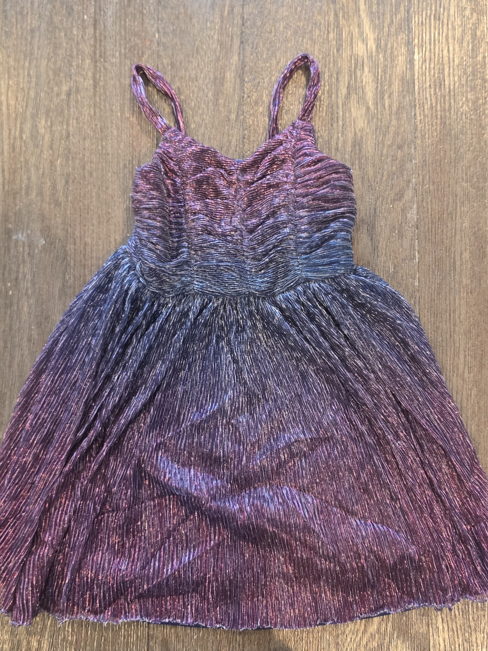 Zenzi Girls Sparkle Gradient Pink and Purple Party Dress 4/5